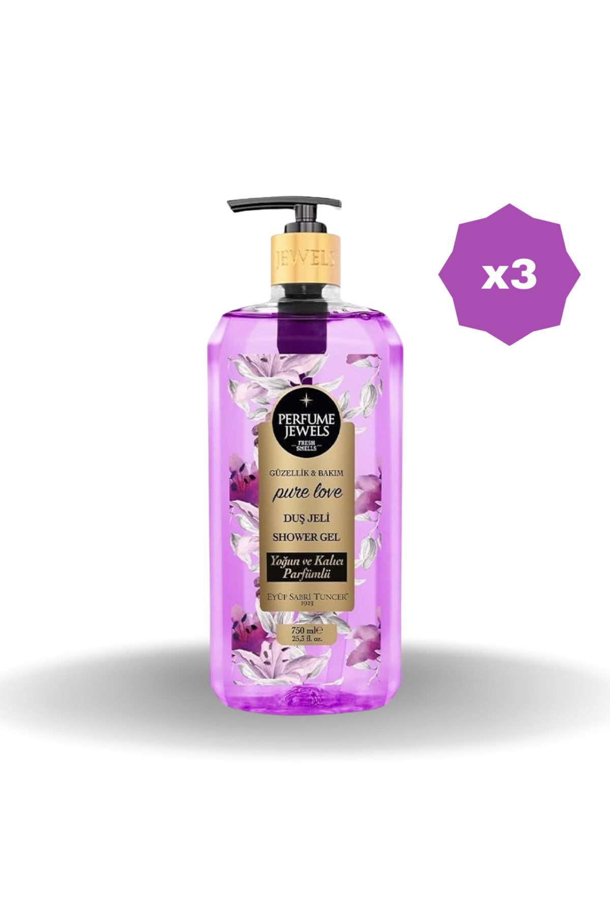 Eyüp Sabri Tuncer Pure Love Duş Jeli Pet Şişe 750 ML - (3 ADET)