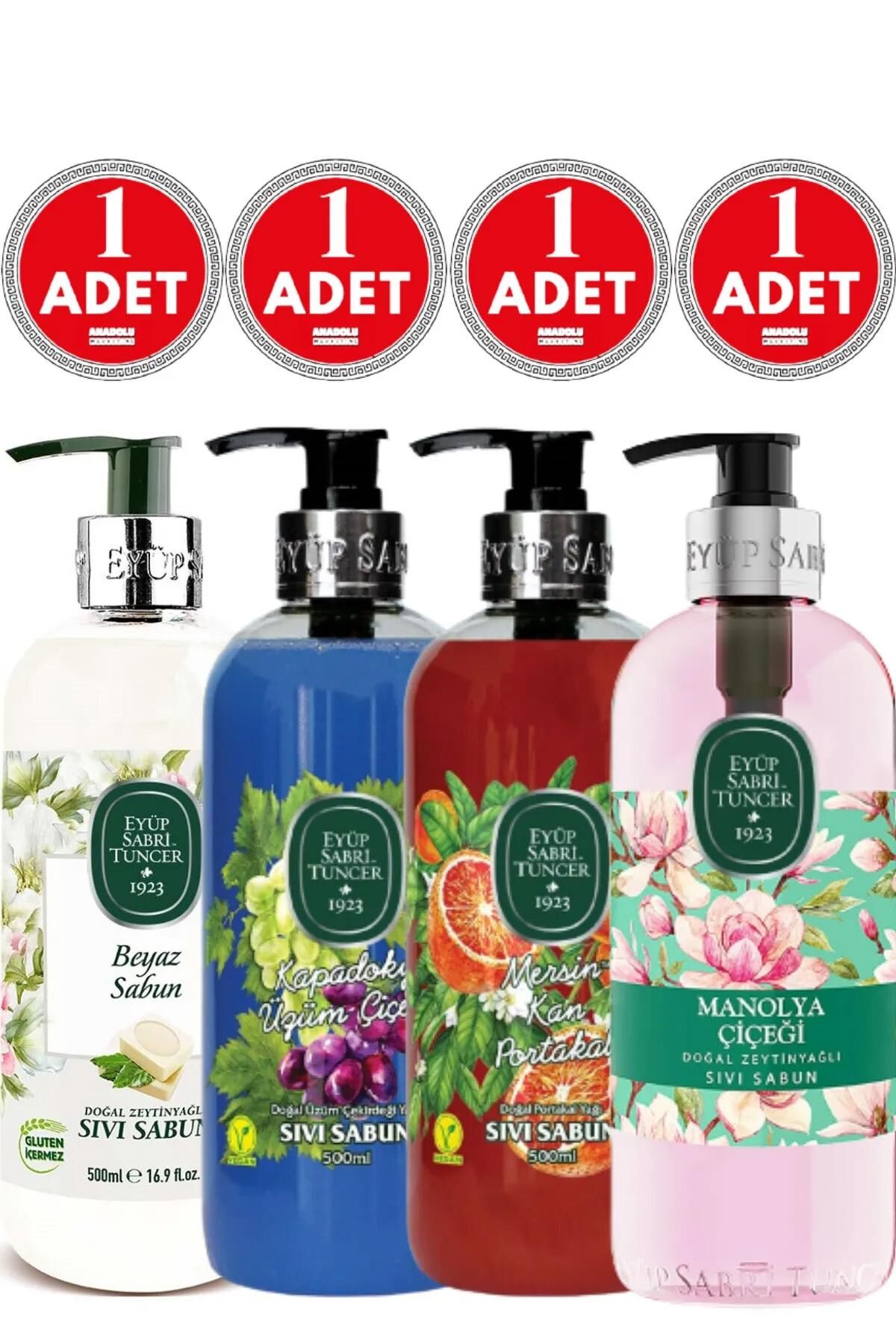 Eyüp Sabri Tuncer Beyaz Sabun, Kapadokya, Mersin Portakalı ve Manolya Sıvı Sabun 500 ml
