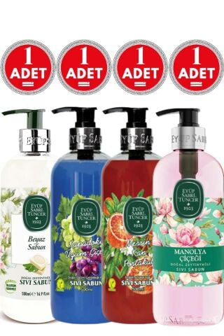 Eyüp Sabri Tuncer Beyaz Sabun, Kapadokya, Mersin Portakalı ve Manolya Sıvı Sabun 500 ml