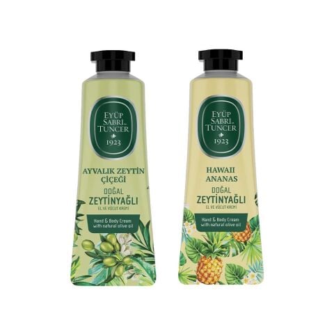 Eyüp Sabri Tuncer El ve Vücut Kremi Ayvalık Zeytin Çiçeği ve Havaii Ananas 50 ml