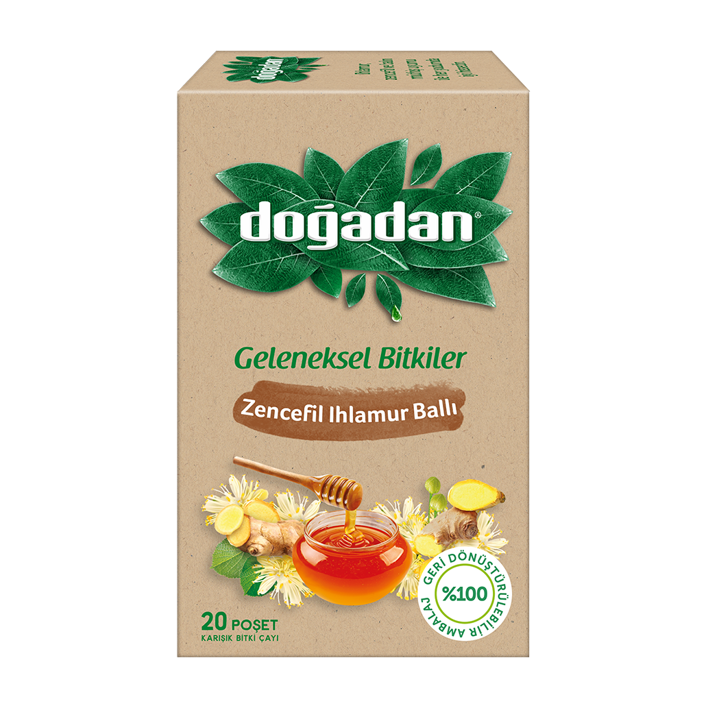 Doğadan Zencefil Ihlamur Ballı Çay 20'li