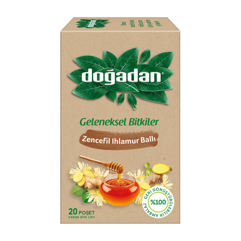 Doğadan Zencefil Ihlamur Ballı Çay 20'li