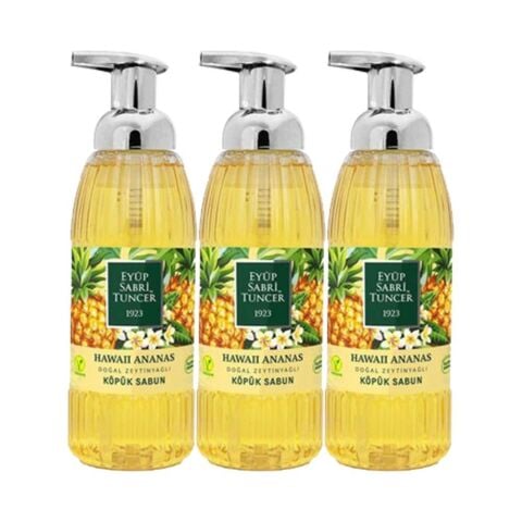 Eyüp Sabri Tuncer Hawaii Ananas Köpük Sabun 500 ml x3