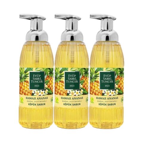 Eyüp Sabri Tuncer Hawaii Ananas Köpük Sabun 500 ml x3