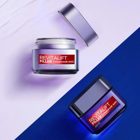 3  Adet Loreal Paris Revitalift Filler Yaşlanma Karşıtı Krem Gece 50 ml ve ROSIE