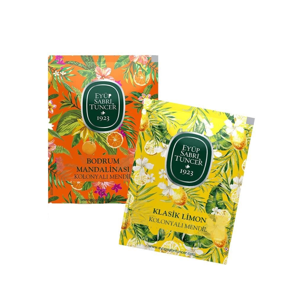 Eyüp Sabri Tuncer Kolonyalı Mendil Büyük Boy Bodrum Mandalinası ve Klasik Limon