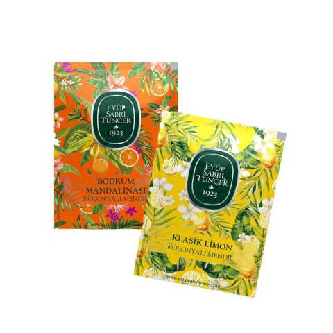 Eyüp Sabri Tuncer Kolonyalı Mendil Büyük Boy Bodrum Mandalinası ve Klasik Limon