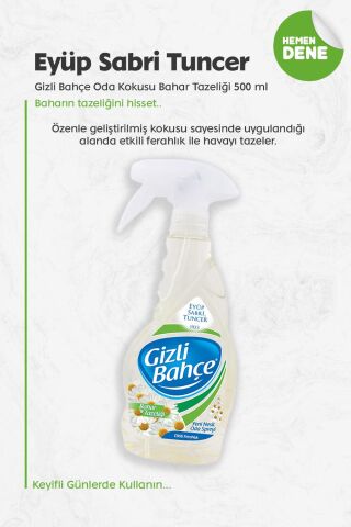 Eyüp Sabri Tuncer Gizli Bahçe Oda Kokusu Bahar Tazeliği 500 ml