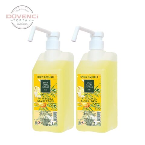 Eyüp Sabri Tuncer Klasik Limon Kolonyası Sprey Başlıklı 1 lt x 2 adet