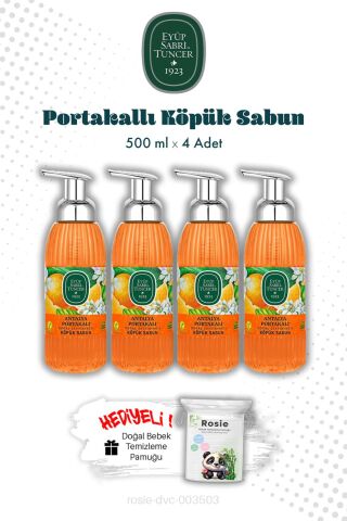 Antalya Portakalı Köpük Sabun 500 ML X4 ve ROSIE