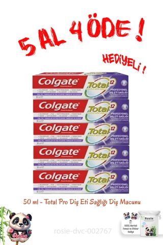 Total Pro Diş Eti Sağlığı Diş Macunu 50 ml 5 Al 4 Öde
