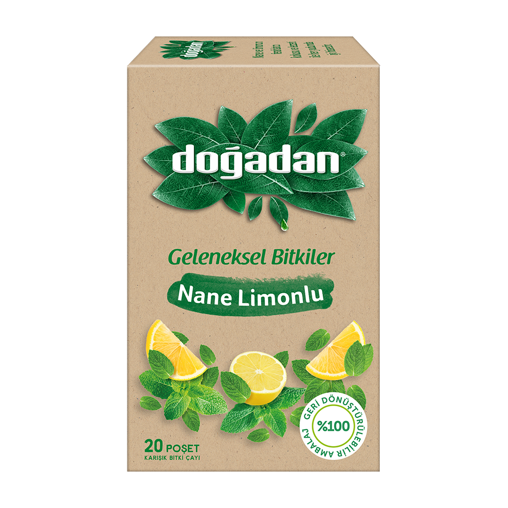 Doğadan Nane Limonlu Bitki Çayı 20'li