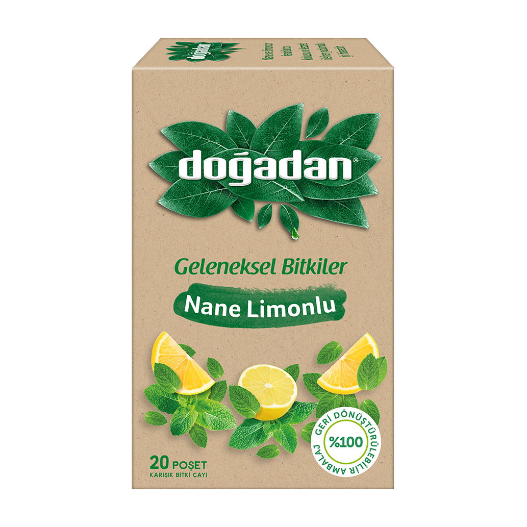 Doğadan Nane Limonlu Bitki Çayı 20'li