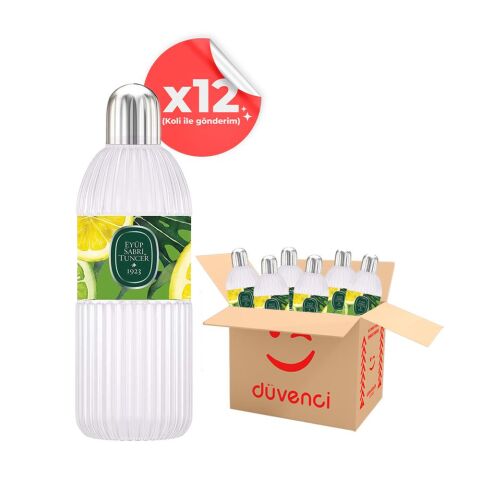 Eyüp Sabri Tuncer Çeşme Limonu Kolonyası  Silindir Cam Şişe 400 ml x 12