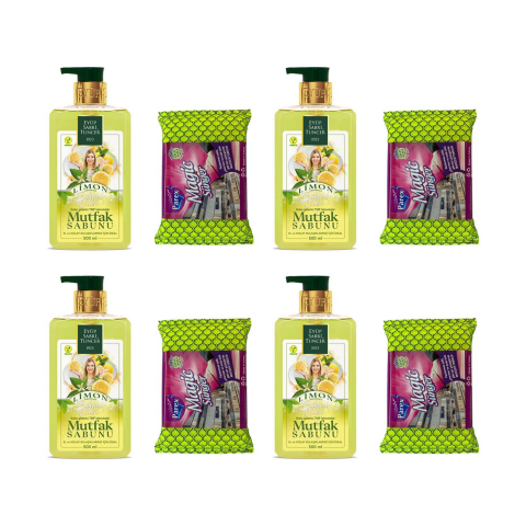 Eyüp Sabri Tuncer Limon Aromalı Mutfak Sabunu 500 ml x 4 Adet