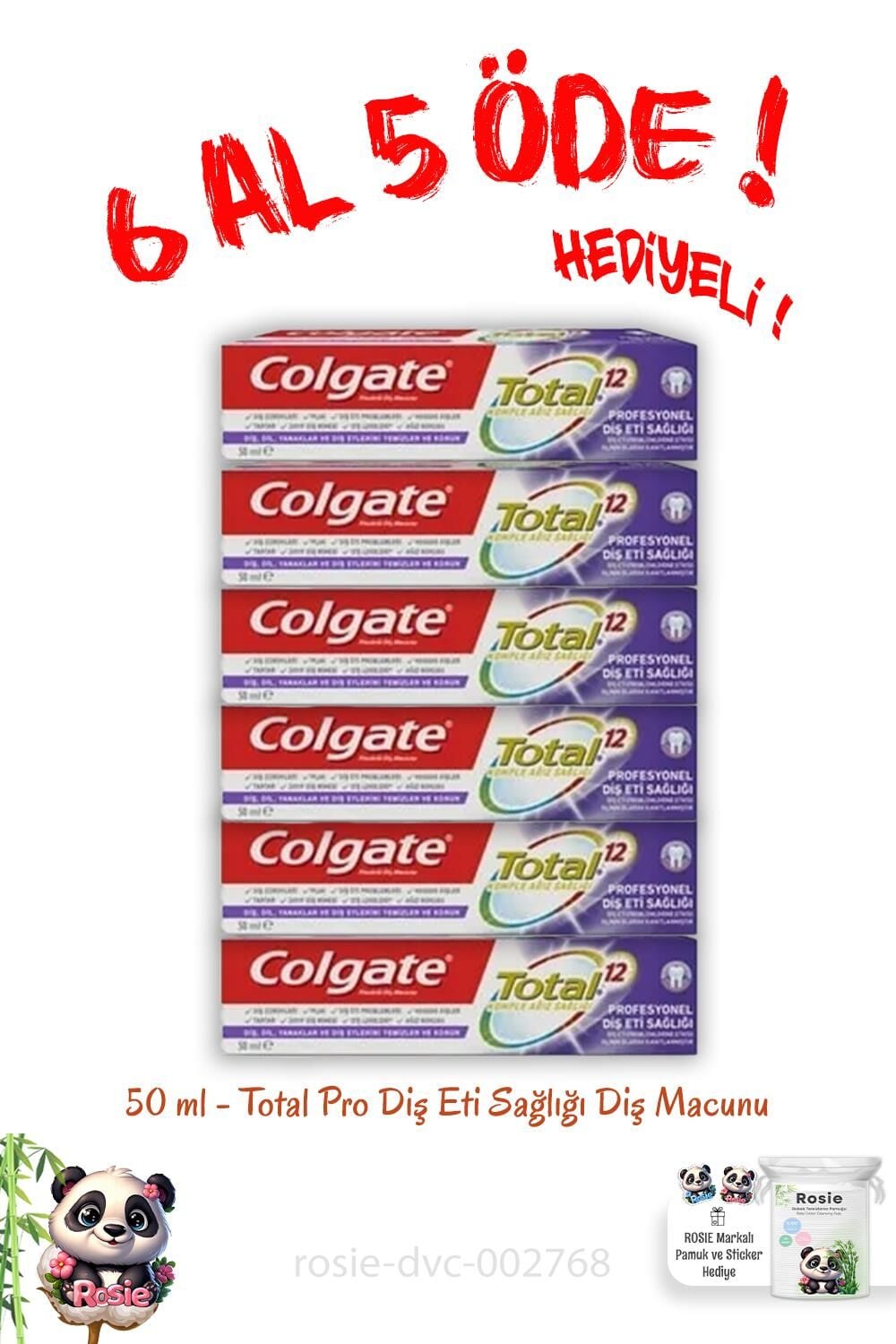 Total Pro Diş Eti Sağlığı Diş Macunu 50 ml 6 Al 5 Öde