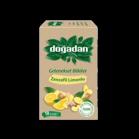 Doğadan Zencefil Limonlu Bitki Çayı 18'li
