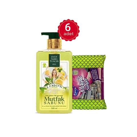 Eyüp Sabri Tuncer Limon Aromalı Mutfak Sabunu 500 ml x 6