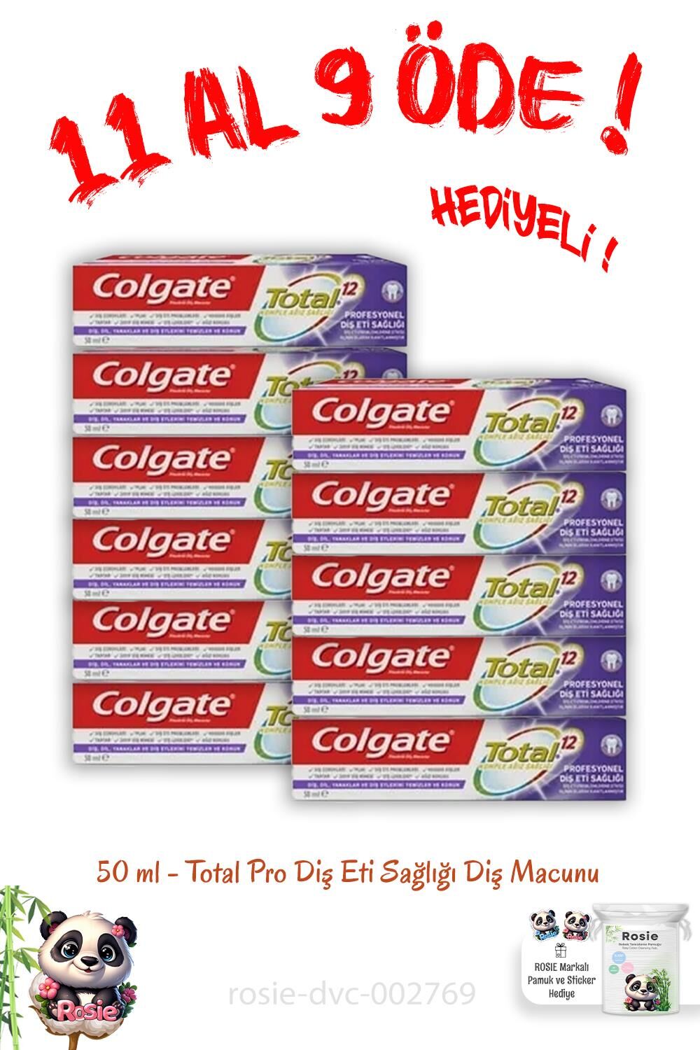 11 Al 9 Öde Total Pro Diş Eti Sağlığı Diş Macunu 50 ml