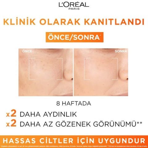 3 Adet Loreal Paris Revitalift Clinical Serum C Vitamini 30 ml ve ROSIE