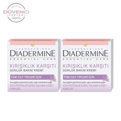Diadermine Kırışıklık Karşıtı Günlük Bakım Kremi (Tüm Cilt Tipleri) 50 ml x 2 Adet