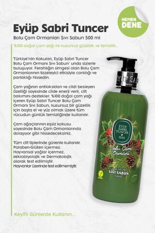 Eyüp Sabri Tuncer Bolu Çam Ormanları Sıvı Sabun 500 ml