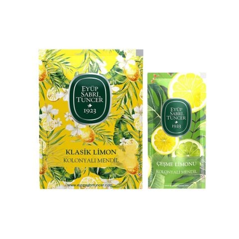Eyüp Sabri Tuncer Kolonyalı Mendil Klasik Limon ve Çeşme Limonu