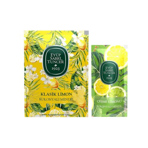 Eyüp Sabri Tuncer Kolonyalı Mendil Klasik Limon ve Çeşme Limonu