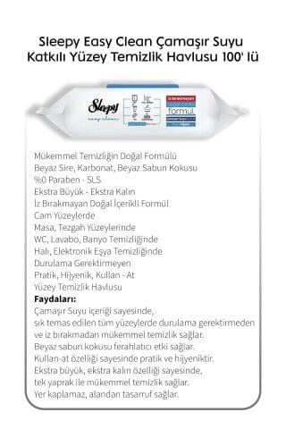 Sleepy 100' lü Çamaşır Suyu Katkılı Yüzey Havlu 6 Al 5 Öde ve ROSIE