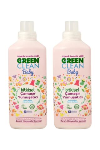 Green Clean Organik Lavanta Yağlı Baby Çamaşır Yumuşatıcısı 1000 ml 2'li Set