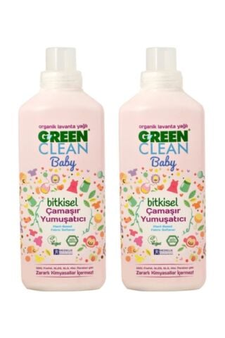 Green Clean Organik Lavanta Yağlı Baby Çamaşır Yumuşatıcısı 1000 ml 2'li Set