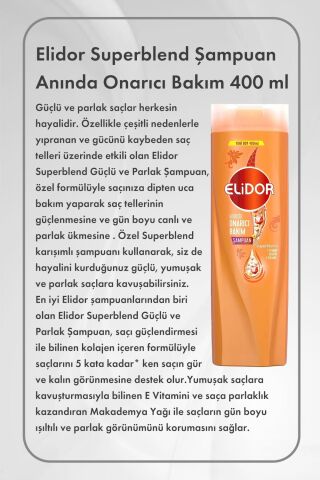Sleepy Natural Hijyenik Ped Gece 18 Adet  X 3 ve Elidor Onarıcı Bakım 400 ml