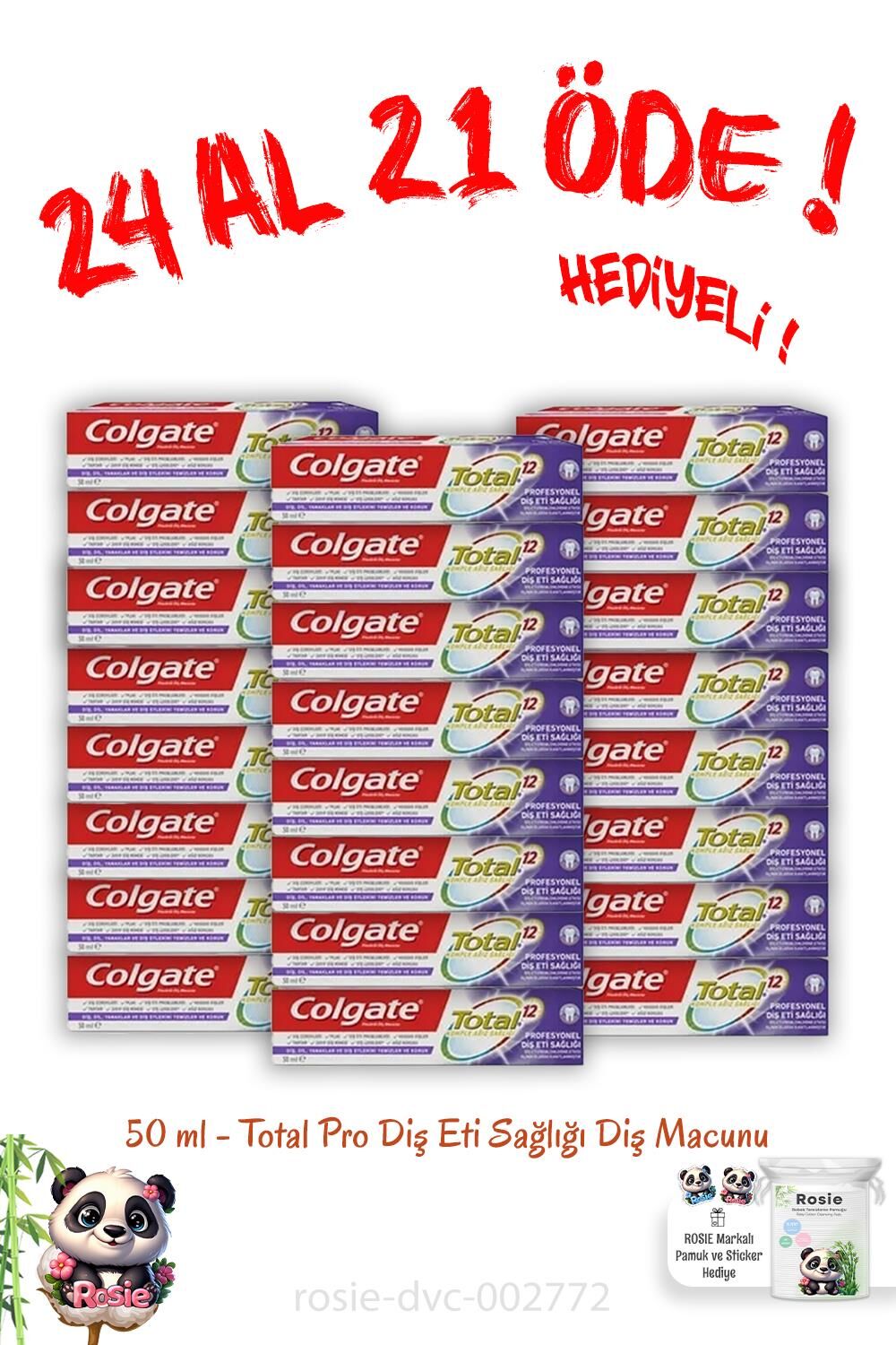 24 Al 21 Öde Total Pro Diş Eti Sağlığı Diş Macunu 50 ml