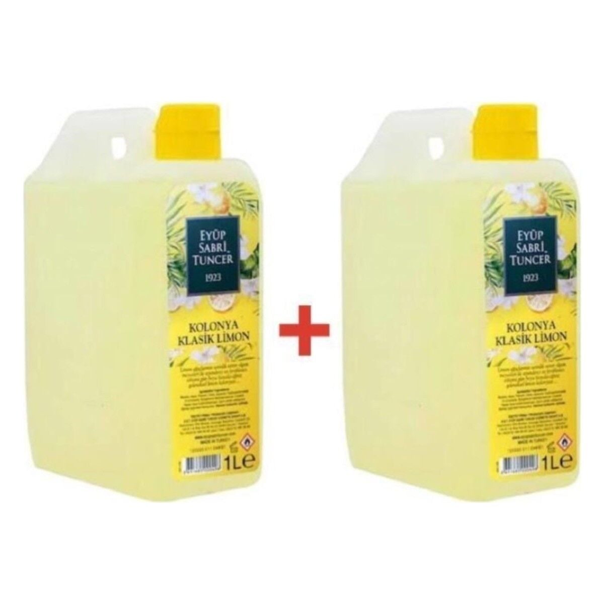 Eyüp Sabri Tuncer Limon Kolonya 1 Litre 2 Adet 80 Derece