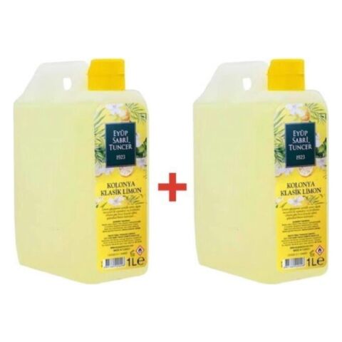 Eyüp Sabri Tuncer Limon Kolonya 1 Litre 2 Adet 80 Derece