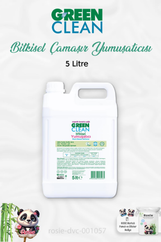 Green Clean Bitkisel Çamaşır Yumuşatıcı 5 lt ve ROSIE