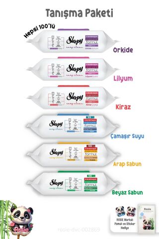 Sleepy 100'lü Tanışma Paketi Mega Yüzey Temizlik Havluları ve ROSIE