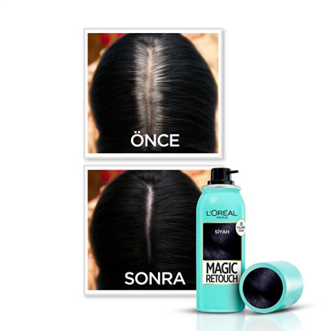 3 Adet Loreal Paris Kapatıcı Sprey Siyah 75 ml ve ROSIE Pamuk