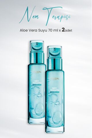 Loreal Paris Nem Terapisi Aloe Vera Suyu Normalden Kuruya Ciltler 70 ml x 2 Adet