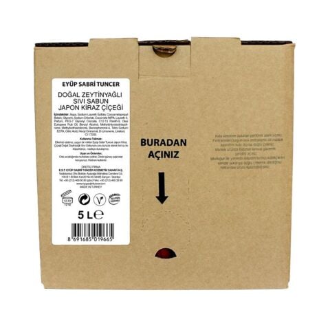 Eyüp Sabri Tuncer Japon Kiraz Çiçeği Sıvı Sabun (Bag) 5 Litre