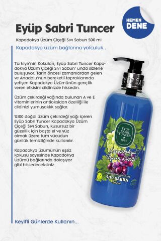 Eyüp Sabri Tuncer Kapadokya Üzüm Çiçeği Sıvı Sabun 500 ml