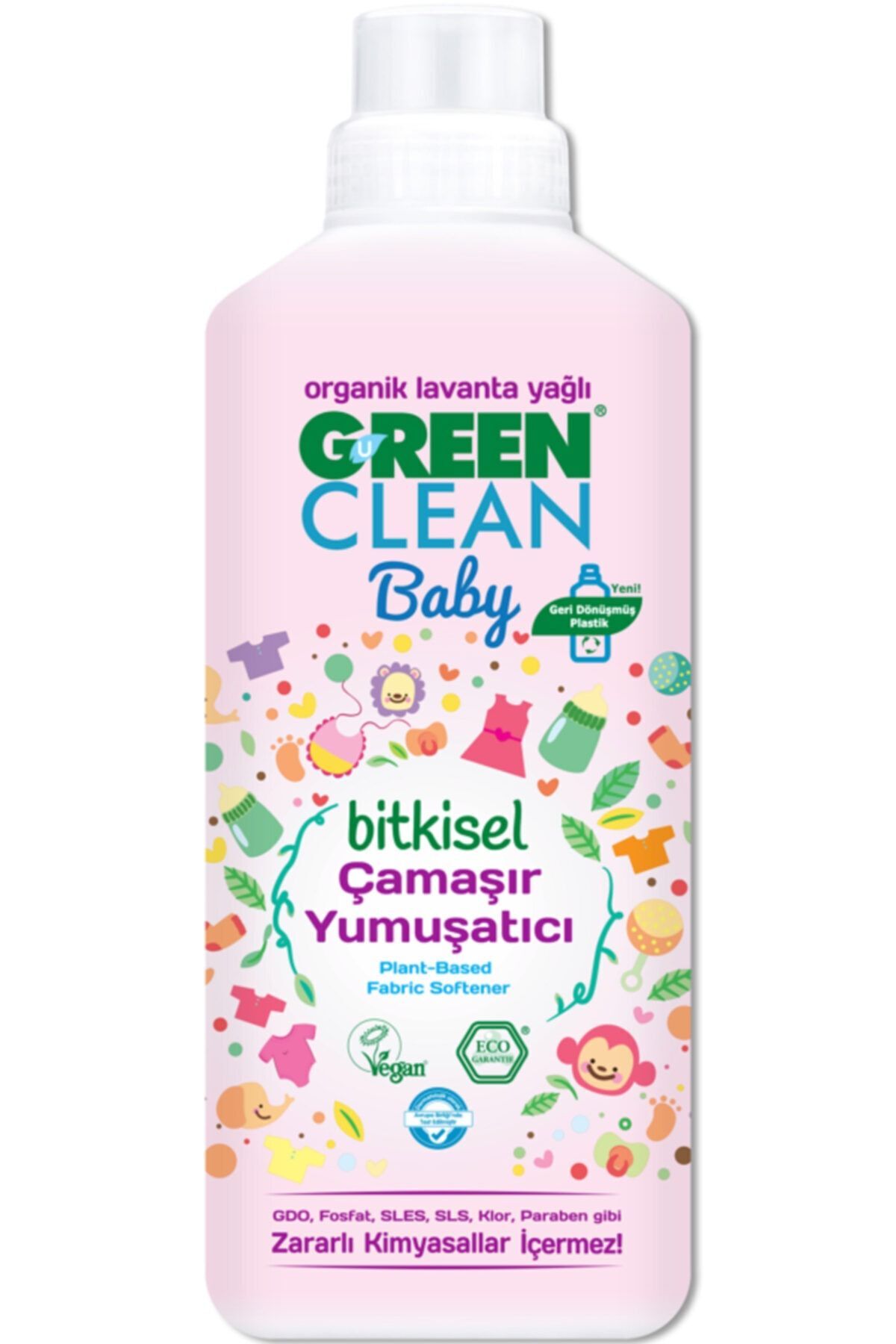 Green Clean Baby Bitkisel Yumuşatıcı organik Lavanta Yağlı 1000 ml