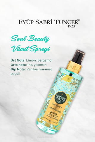 7 AL 6 ÖDE Eyüp Sabri Tuncer Vücut Spreyi Soul Beauty 250 ml, Pamuk Hediyeli,