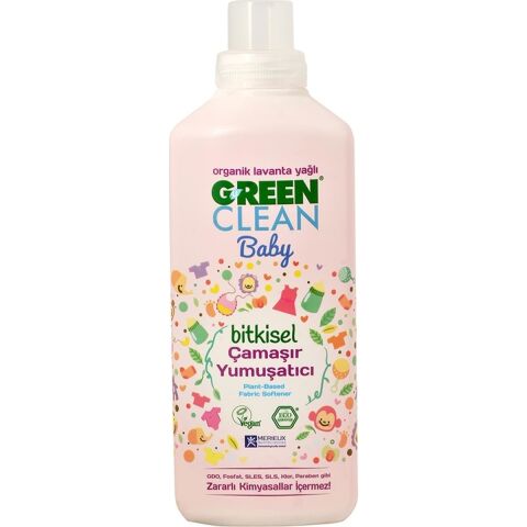 Green Clean Baby Bitkisel Çamaşır Yumuşatıcısı 1 lt - 2 Adet