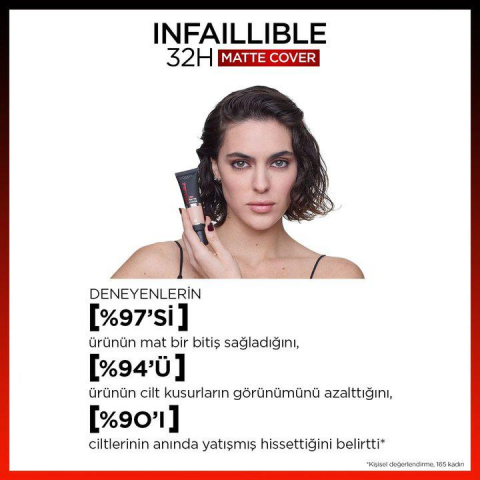 3 Adet Loreal Paris Infaillible Matte Fondöten SPF25 Warm Undertone 260 ve ROSIE