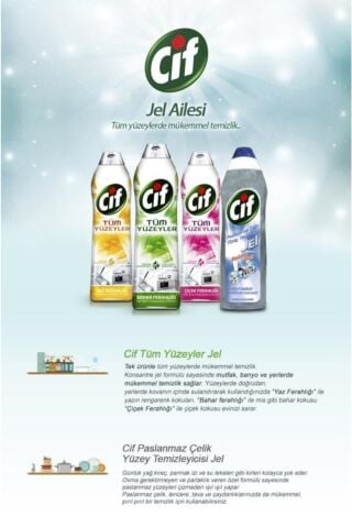 Cif Tüm Yüzeyler Jel Çiçek Ferahlığı 750 Ml-TYOL