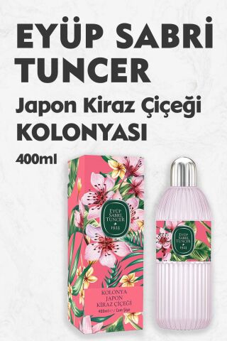 Eyüp Sabri Tuncer Japon Kiraz Çiçeği Cam Şişe Kolonyası 400 ml