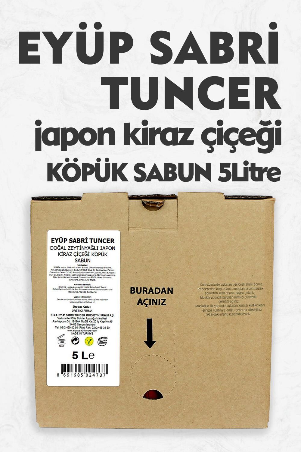 Eyüp Sabri Tuncer Köpük Sabun Japon Kiraz Çiçeği 5000 ml
