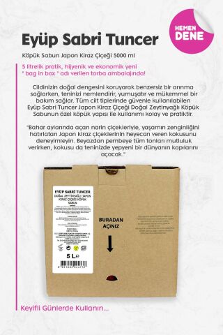 Eyüp Sabri Tuncer Köpük Sabun Japon Kiraz Çiçeği 5000 ml