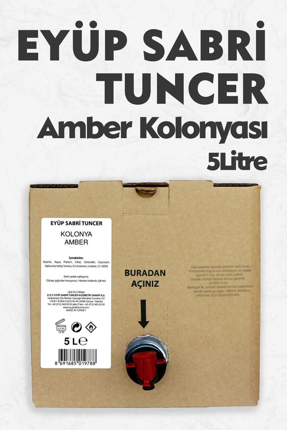 Eyüp Sabri Tuncer Amber Kolonyası 5 lt